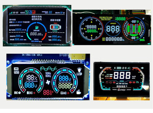 fabriksegment-code lcd-bildschirm hochwertige transparente anzeige farbige und monochrome lcd-anzeige