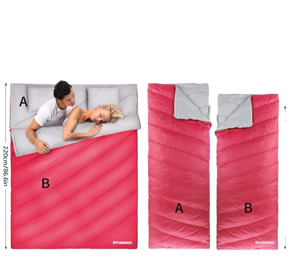 Camping Double Person Down Sleeping Bag Couple's Camping Down Sleeping Bag