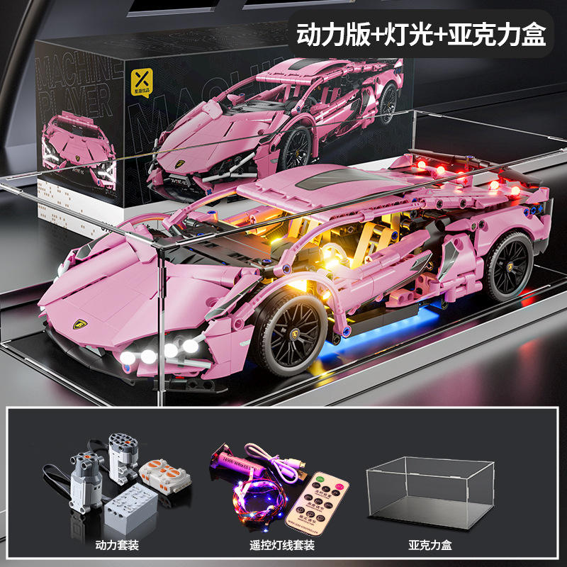 Marco acrílico con diseño dinámico de vaca iluminada - 38x20x12 cm