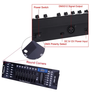 Nuovo effetto scenico Mini Dmx 192 Controller Stage Lighting Console per Bar Disco - Product Image 5