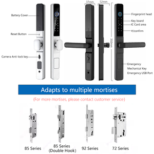 Eseye Ultra-Slim Smart <strong>Lock</strong> Waterproof Keyless <strong>Entry</strong> with WiFi Aluminum Door <strong>Lock</strong> APP Fingerprint <strong>Key</strong> for Narrow Door