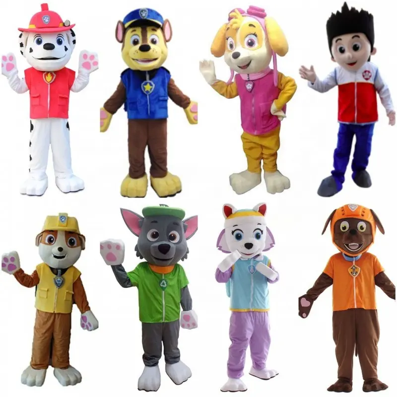 Disfraz de mascota de la patrulla canina para niños, personaje de fiesta, ropa de felpa para Cosplay de cumpleaños