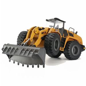 Huina 1583 yeni yükseltme 1/14 ölçekli 22 kanal uzaktan kumanda buldozer kamyon Metal plastik RC modeli kids 'simülasyon için - Product Image 6