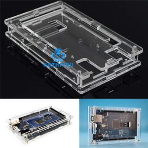 Astuta elettronica trasparente acrilico Mega2560 custodia compatibile con Arduino Mega 2560 R3 per le schede di istruzione & Maker