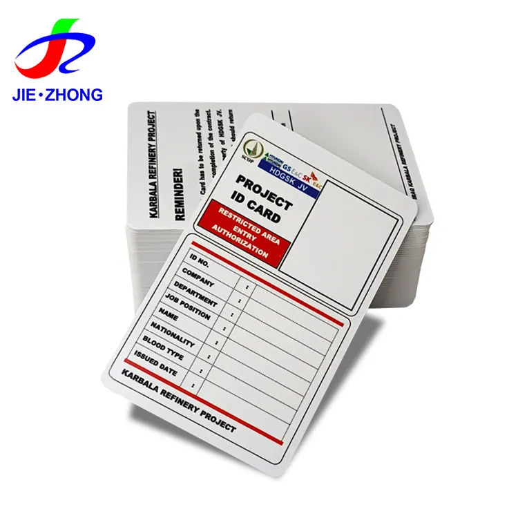 Customized Library/Hospital/School Student Employee Smart NFC RFID PVC Chip ID Card Supplier