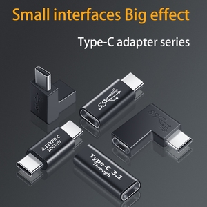 USB 3.1 TYPE-C公对母音视频全功能适配器10gbps数据传输5A快速充电公对公适配器 - Product Image 2