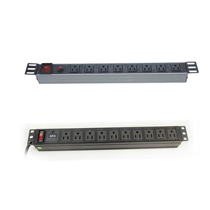 1U 19 "çok amaçlı soket 8port PDU raf montajı sunucu rafı veri merkezi için güç şeridi güç dağıtım ünitesi - Product Image 1