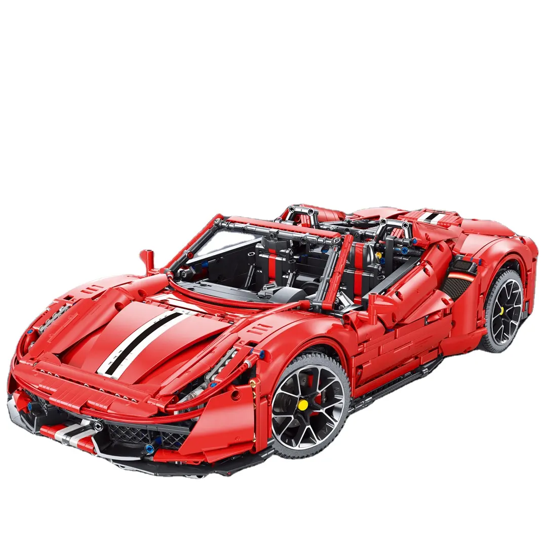 Nuovo T5005 High-Tech RC Super Sport Car ferrari 488 modello Building Blocks Red Pista italiano Super-Car mattoni giocattoli regali per bambini