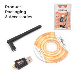 LC 600mbps Dual Band USB <strong>Wifi</strong> Adapter 2.4/5.8ghz Wireless Lan <strong>Network</strong> Card with Antenna for <strong>Computer</strong> in Stock