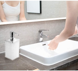 Dispensador de sabão para mão em resina, dispensador de loção para garrafas, shampoo, recipiente de mão, dispensador de sabão