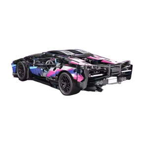 BlocX Unisex DIY oyuncak ve inşaat blok seti plastik RC Technich araba yapı kiti PC malzeme ile eğitim tuğla modeli - Product Image 5
