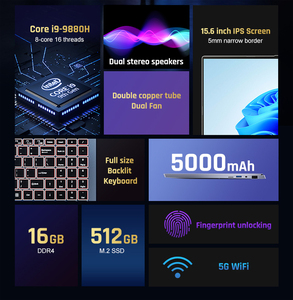 15.6 "Win11新品ノートパソコンComputadora I5 I7 <span class=keywords><strong>I9</strong></span> Hdスクリーン金属ケースゲーム用コンピュータを改装しない - Product Image 3