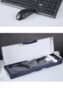 Venta al por mayor de fábrica, conjunto combinado de teclado y ratón USB con cable para ordenador, impermeable, ergonómico, para oficina, PC, teclado, ratón, combos - Product Image 4