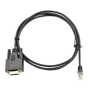 PVCジャケットのカスタマイズ24AWG同軸ケーブルDB9RS232からRJ12ピン6p6cコネクタ制御ラインパッチケーブル産業用ケーブル