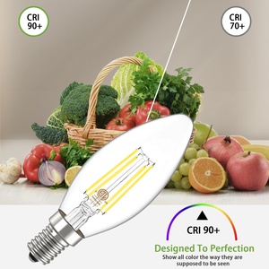 Jeenerenerjik aydınlatma kısılabilir E12 E14 E26 E27 B22 LED şamdan ampul 60 Watt eşdeğer B11 2W 4W 6W LED avize ampuller - Product Image 3