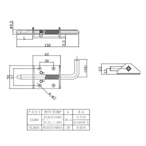 Laishengyuan CN;ZHEモダンシンプルTハンドルロックMS324-1-2亜鉛合金環境保護装置ドアキーエア - Product Image 6