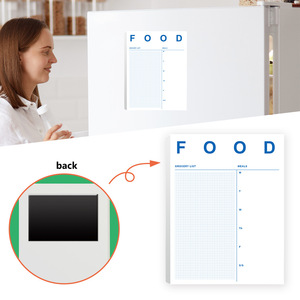 Bloc de notas magnético personalizado para la nevera, escuela, oficina, lindo Bloc de notas, planificador de notas, impresión, troquelado, cuaderno de seguimiento de gastos semanales - Product Image 2