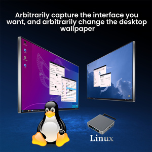 Aluminium Case Linux TV Box 4K Amlogic S922X Hexa Core 4GB RAM 32GB ROM 8K <strong>Decoding</strong> Digital Signage Player Box with Antenna