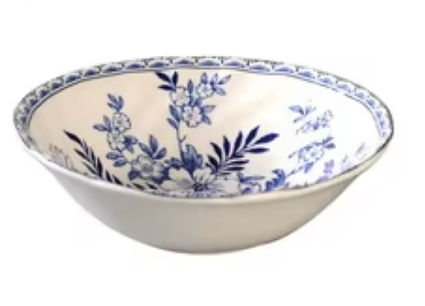 Bol à soupe bleu de 6 pouces