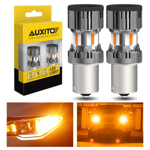 Auxito 1156 7506 Build Amber Amber sarı LED sinyal lambası ampuller yerleşik yük direnci CANBUS hata ücretsiz - Product Image 3