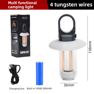 Kép LED xách tay Lều ánh sáng ngoài trời có thể sạc lại đa chức năng Tungsten cắm trại đèn pin mini thiết kế xuyên biên giới sản phẩm - Product Image 5