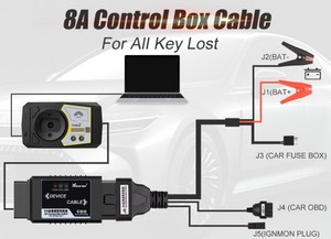 Xhorse VVDIトヨタ8A非スマートキーロストアダプターVVDI2,キーツールMax + Mini OBDツール,キーツールプラス - Product Image 5