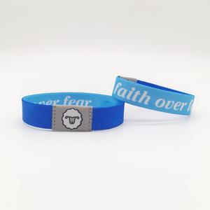 Stretch Woven RFID Wristband/Elastic Wristband Exquisite Patterns Laser UID <strong>Code</strong> - Product Image 6