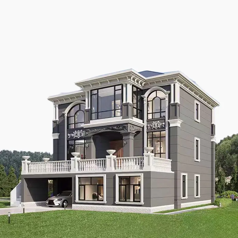 Biệt thự có hồ bơi nhà di động prefab nhà thông minh 3 phòng ngủ biệt thự prefab biệt thự nhà