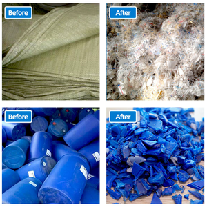 เครื่องบดยาเส้นล้างรีไซเคิลเครื่องบดเศษพลาสติก LDPE HDPE PET ขวดพีพีพีเครื่องรีไซเคิล - Product Image 5