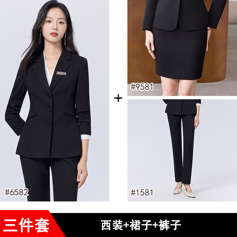 Black suit trousers skirt