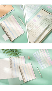 A5 20 Holes Page Markers Sticky <strong>Index</strong> Flag Tabs B5 26 Holes Colored PET Paper <strong>Index</strong> Sticker <strong>Notes</strong> for Spiral <strong>Notebook</strong> Bookmarks - Product Image 4