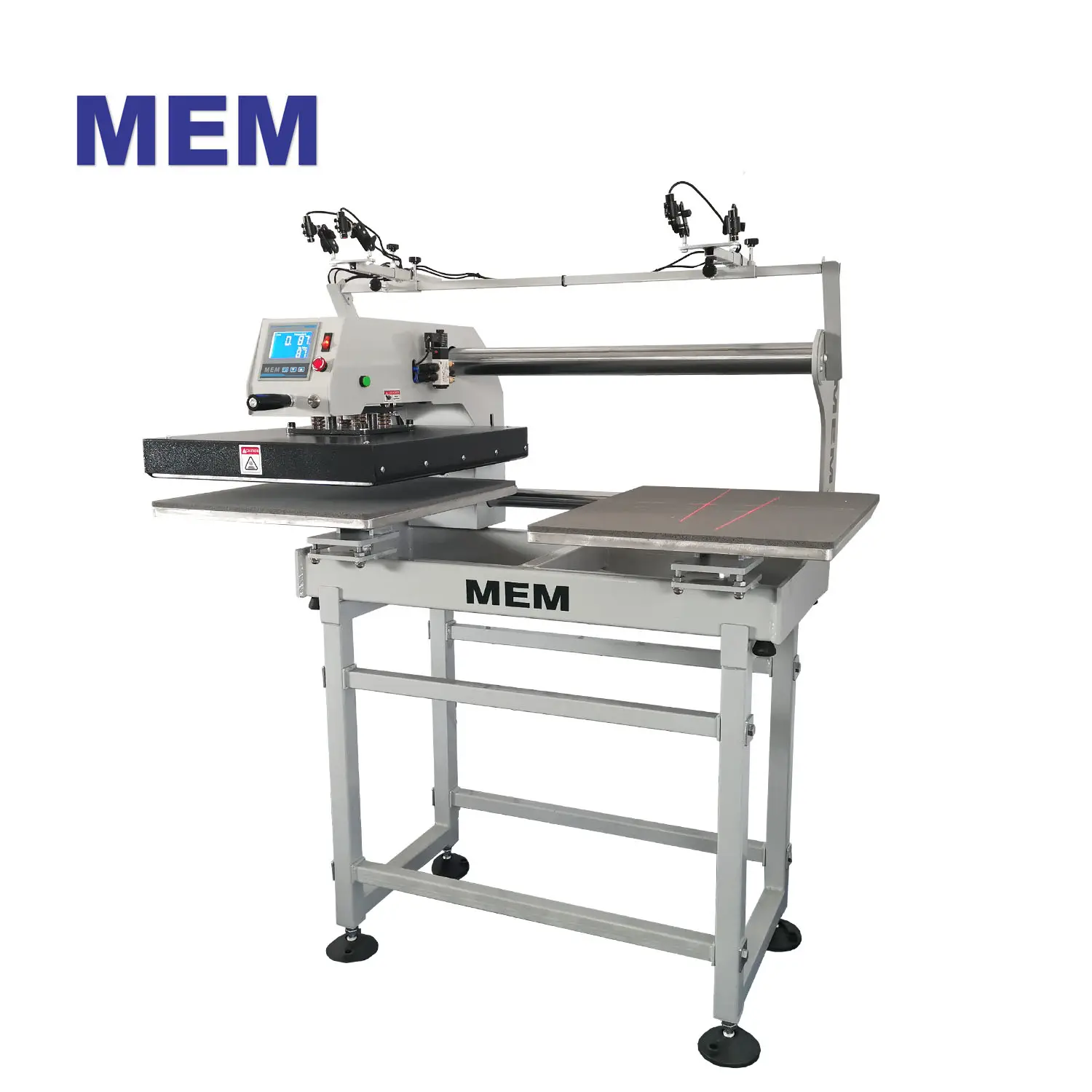 Máquina de prensado en caliente neumática semiautomática, Impresión de camisetas, transferencia de calor, sublimación con placa de 40x50 cm