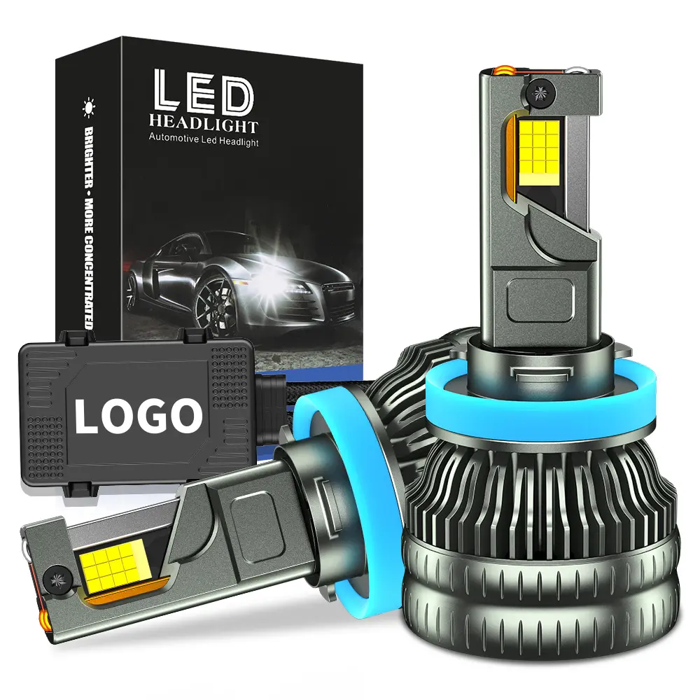 K25 260W Super ad alta potenza LED fari auto lampadine, H1 H7 H8 H9 H11 9005 HB3 9006 HB4 9012 HIR2 accessori auto per luce anteriore