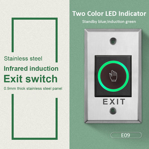 No Touch çıkış düğmesi açma anahtarı açacağı hiçbir COM NC LED ışık kapı erişim kontrol sistemi için giriş açık - Product Image 3
