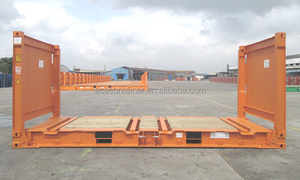 20ft Flatrack sabit köşe sonrası 20 Feet 20 ft 20 'düz raf kargo konteyneri - Product Image 5