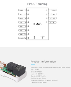 Hot ESP8266 Smart 3 Steckdosen leiste Stecker elektrische drahtlose Steckdose Smart Mini-WLAN-Stecker mit Energie messung - Product Image 3