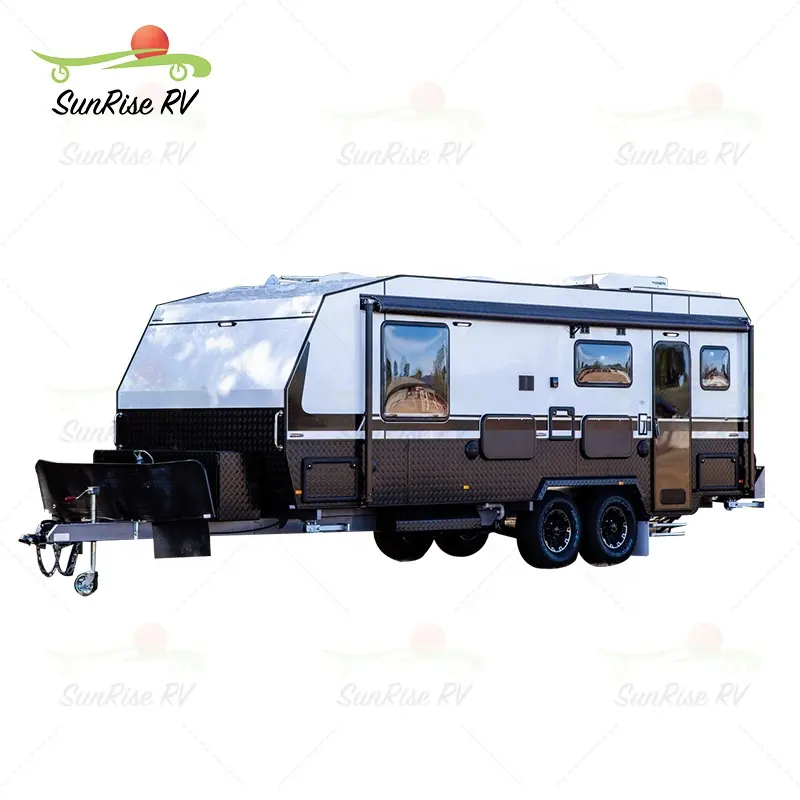 2023 Mặt Trời Mọc thiết kế sang trọng camperkachel 4x4 cắm trại offroad Caravan thiết bị Úc tiêu chuẩn du lịch Trailer