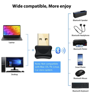 5.0 BT Adapter USB Wireless Sender für PC Computer Rezeptor Laptop Kopfhörer Audio Drucker Daten Dongle Empfänger - Product Image 5