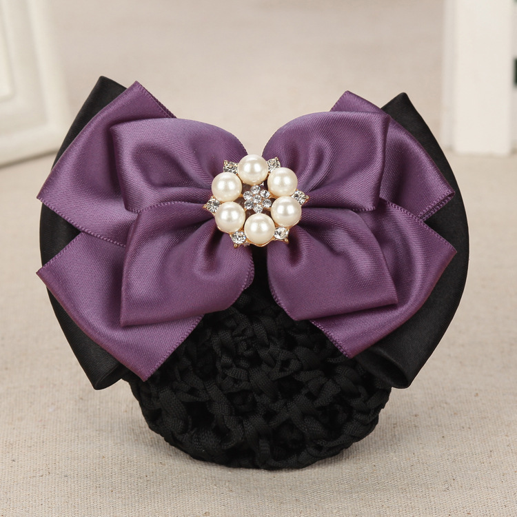 Six-pearl four-corner cross-purple jf
