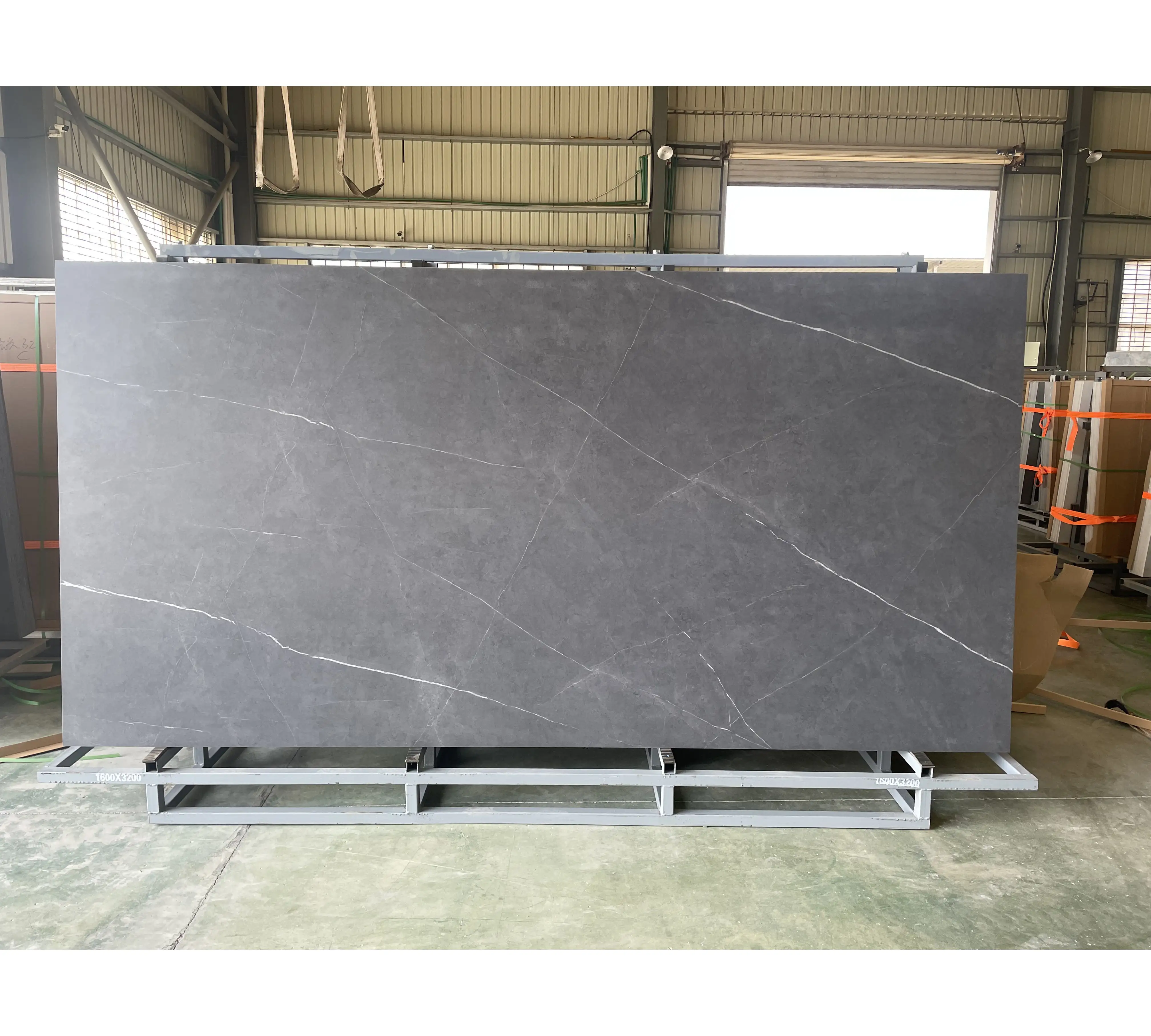 SHIHUI 12mm New Grey 900x1800mm Große dünne Porzellan Sinter steinplatten Fliesen für Wohnzimmer böden