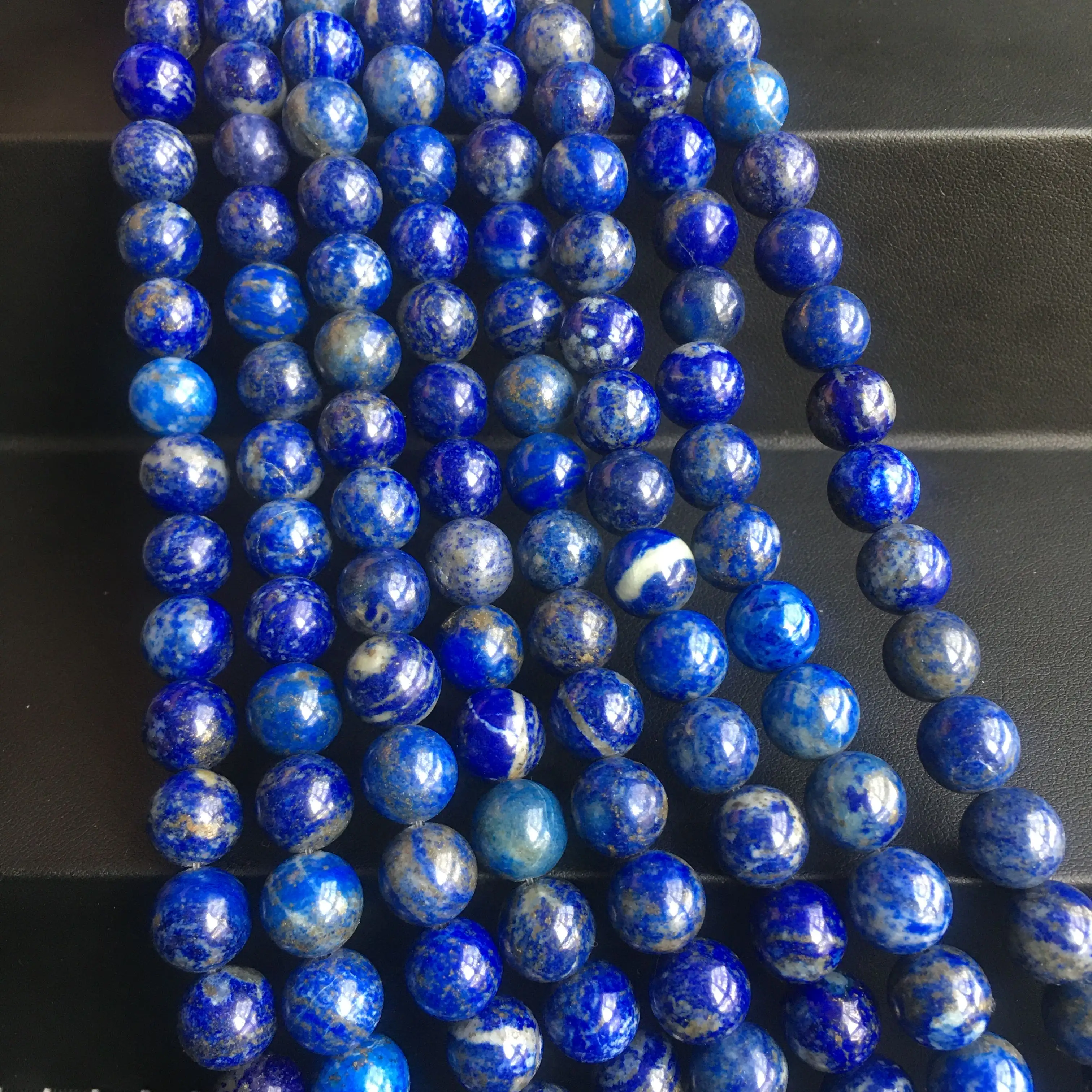 Natural Lapis Lazuli Stone 10mm High Quality Lapis Lazuli Round Bead Strand Polished Crystal Bracelet For Gift