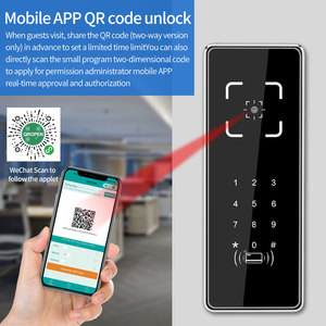 Nuevo lector de tarjetas inteligentes IC/NFC TTL RS485 WG 26/34 Wifi impermeable controlador de acceso de código QR dinámico con marco de aleación de aluminio - Product Image 6