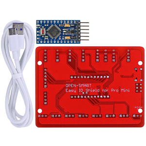 OPEN-SMART Easy IO Shield Kit Easy-plug colorato XH 2.54mm sensore di espansione con Pro Mini scheda/cavo USB per Arduino