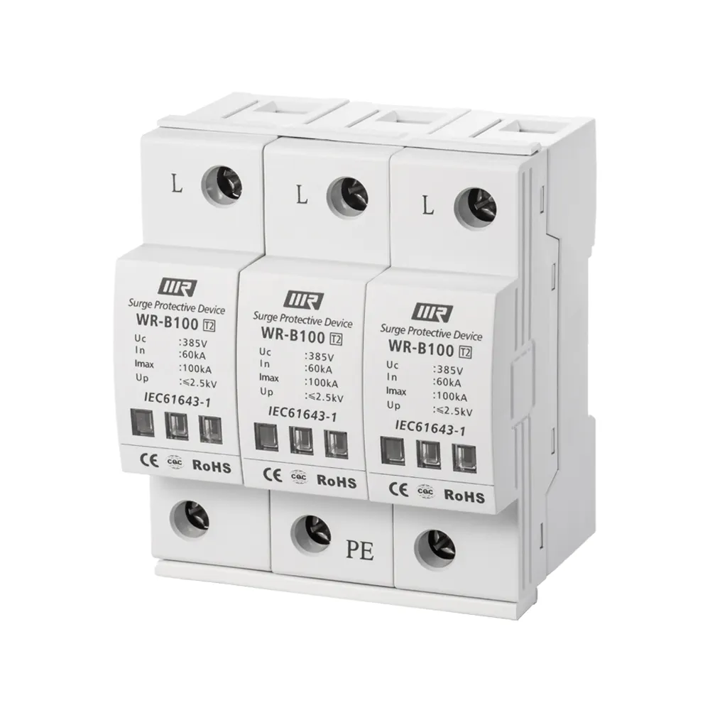 Dispositivo de proteção para potência transiente, protetor de energia ac 275v 100ka 3p dps