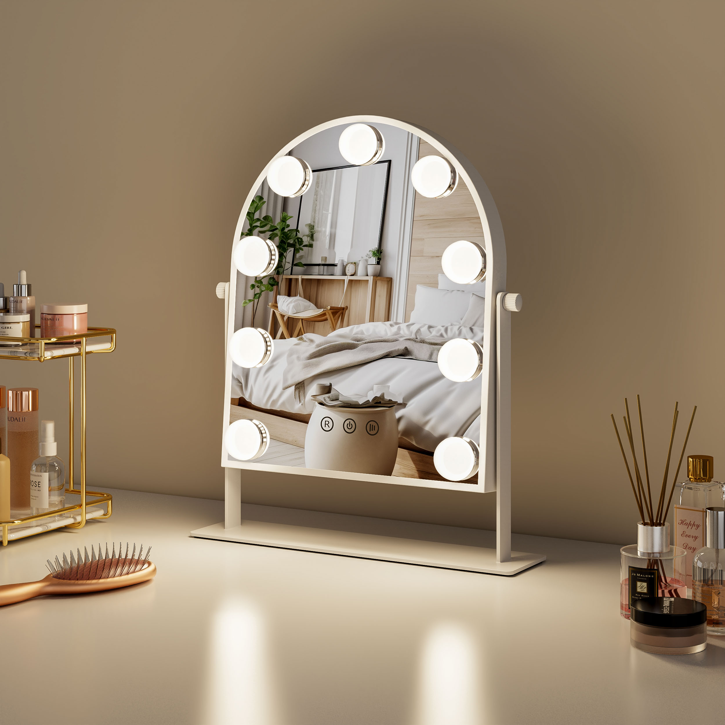 DP331-X Arched Bulb Vanity Mirror