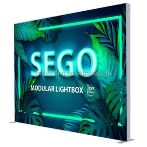 Tradeshow Exhibition Booth <strong>Display</strong> Tension Fabric Backdrop SEG <strong>Pop</strong> <strong>up</strong> Led Backlit Light Box - Product Image 2