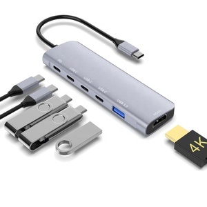 Accept Custom OEM/ODM PD HDTV <strong>USB</strong>-<strong>C</strong> <strong>3.1</strong> <strong>USB</strong> 3.0 Multifunction <strong>Usb</strong> Hub <strong>Adapter</strong> - Product Image 1