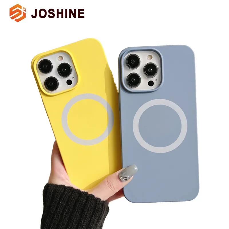 Magnetic Wireless Charge Soft TPU Silicone Anti-Scratch Microfiber Lining Magnetic Phone Cases for iphone 15 14 13 Pro Max