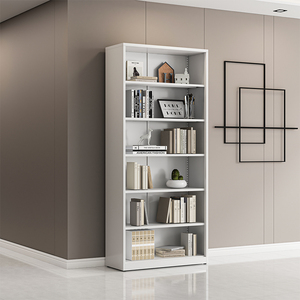 Duvara monte kitaplık kitap standı 4 5 katmanlı açık depolama rafları kütüphane için küçük dolap bir kitaplık ile - Product Image 3