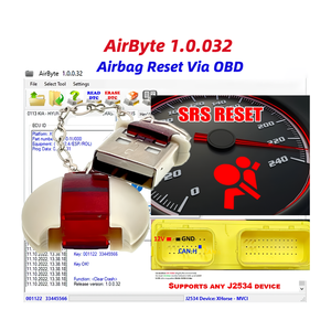 AirByte 1.0.0.32 Software AirByte for Can Bus Kline K-LINE Airbag SRS CRASH Clear Support OBD2 J2534 ECU <strong>Programmer</strong> - Product Image 1